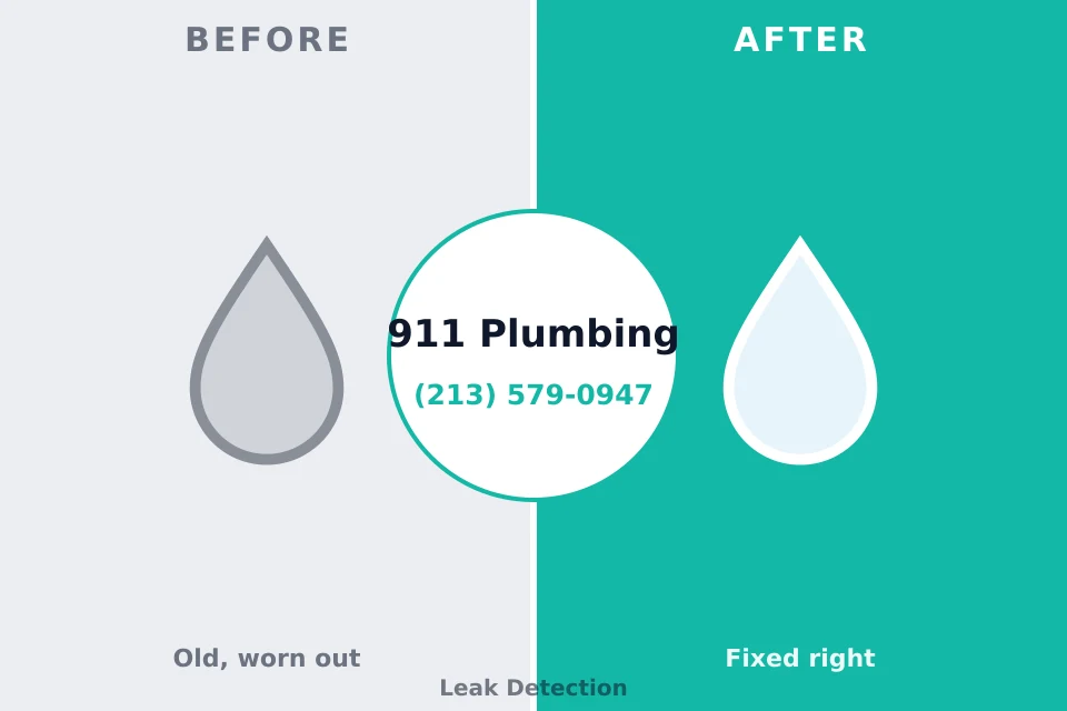 Before and after: plumbing repair Turner, OR
